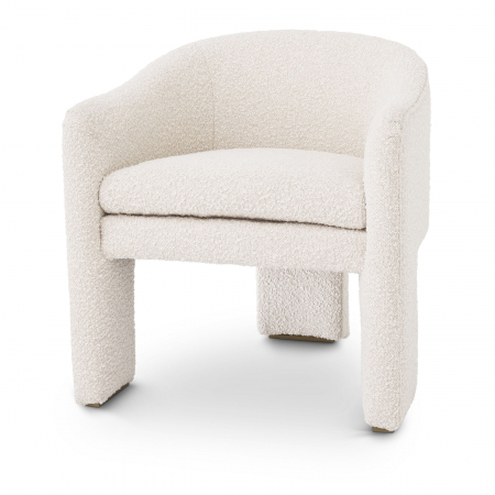 Fotolii -   Scaun Pebbles bouclé crem 115090 EICHHOLTZ