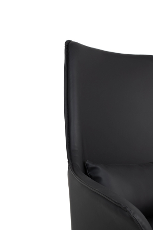 Fotoliu Victor 80x73x104 cm, Pu și Metal Negru - King Home [7]