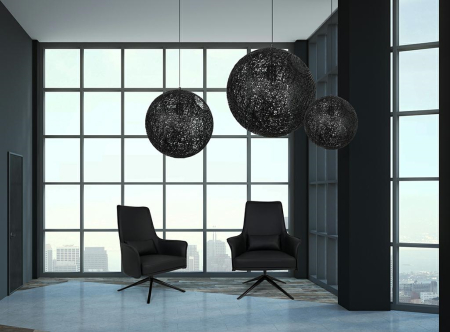 Fotoliu Victor 80x73x104 cm, Pu și Metal Negru - King Home [9]