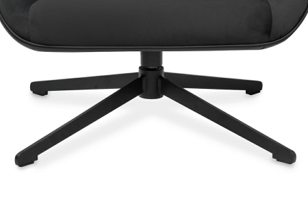 Fotoliu Vita Velvet 75x90x103 cm, Negru - King Home [7]
