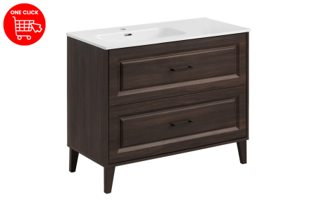 Furniture set 100cm with GO2 cabinet basin Dorothy Ristretto SET-DOR 100CM GO2 COMAD [1]