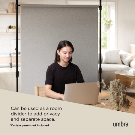 Galerie pentru Perdele Anywhere Negru Mat Negru, Umbra 1012718-038 [6]