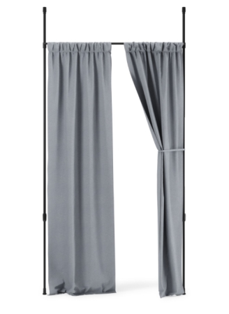 Produse - Galerie pentru Perdele Anywhere Negru Mat Negru, Umbra 1012718-038