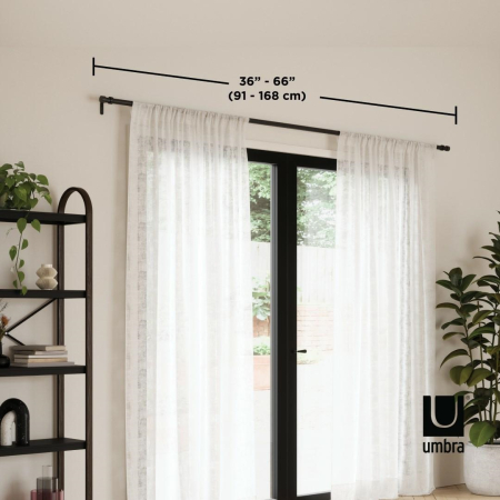 Galerie pentru Perdele Cappa 170x10x7 cm, Metal Negru - Umbra [5]