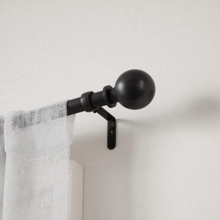 Galerie pentru Perdele Extensibilă Bolas 383x11x10 cm, Oțel Negru Mat - Umbra [3]