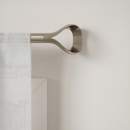 Galerie pentru Perdele Loop 1, Nichel Mat - Umbra [1]