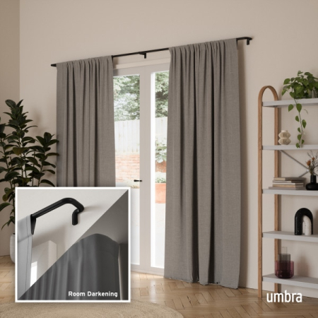 Galerie pentru Perdele Twilight 168x5x9 cm, Metal Negru Mat - Umbra [4]