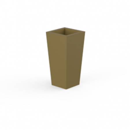Produse - Ghiveci de masa LED patrat High Square Cone 10x10x20 cm, design minimalist, 41210A - Vondom