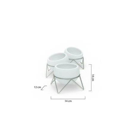 Ghiveci Decorativ Potsy 14x12x14 cm, Alb Mat - Umbra [5]
