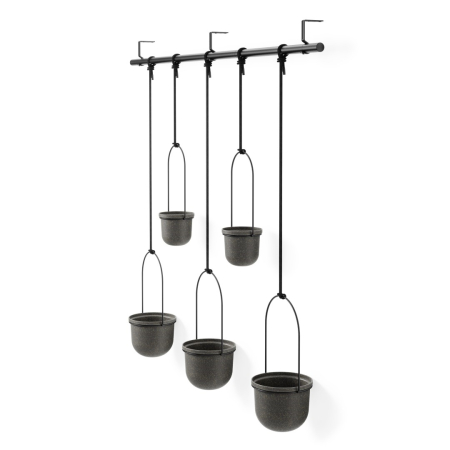 Produse - Ghiveci Decorativ din Polipropylenu cu Recyklingu Negru, 94x18x137cm, Umbra 1018086-040