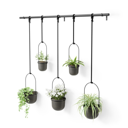 Ghiveci Decorativ din Polipropylenu cu Recyklingu Negru, 94x18x137cm, Umbra 1018086-040 [1]