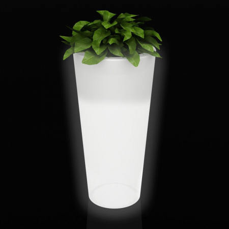 Ghiveci decorativ gradina conic inalt High Cone Ø35x100 cm cu iluminare LED, culoare personalizabila, 40535 - Vondom [3]