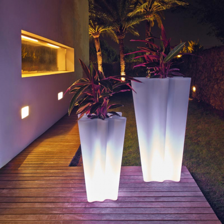 Ghiveci decorativ gradina iluminare LED Bye-bye 42x40x70 cm, design modern, 58003A - Vondom [4]