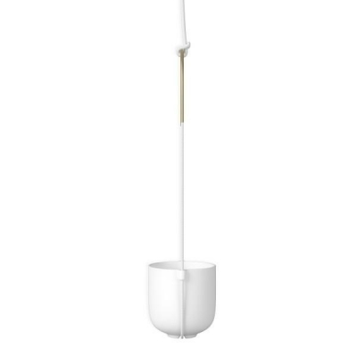 Ghiveci decorativ suspendat tavan/perete Ulise, ceramica, suport metalic auriu, 1009571-660 - King [4]