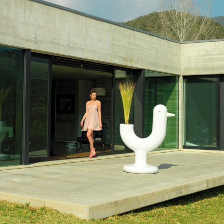 Ghiveci design decorativ Peacock 117x150 cm forma cocos minimalist, iluminare LED, 61001R - Vondom [6]