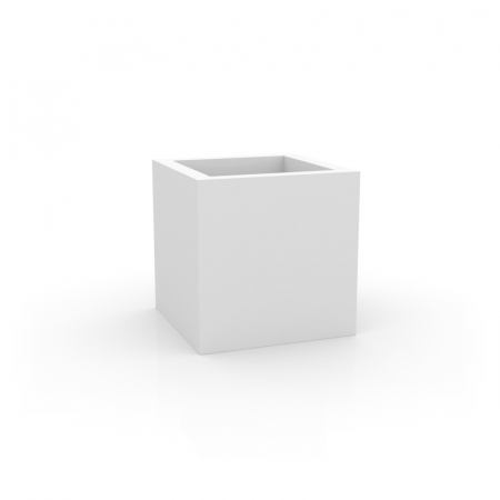 Ghivece/jardiniere gradina simple & cu iluminare LED - Ghiveci flori de masa forma cub LED Cubo Nano 10x10x10 cm, 41310A - Vondom