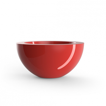 Produse - Ghiveci flori decorativ gradina LED Sfera Ø60x30 forma semisferica, design modern, 43860A - Vondom