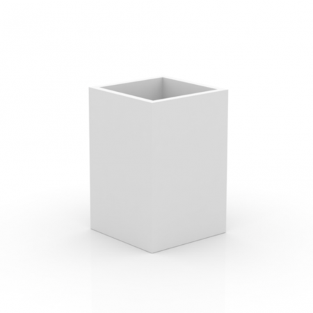 Ghivece/jardiniere gradina simple & cu iluminare LED - Ghiveci flori gradina forma cub inalt Cube High 50x50x75 cm, 41450 - Vondom