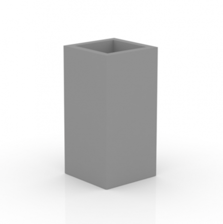 Produse - Ghiveci flori gradina forma cub inalt LED Cube High 40x40x80 cm, 41441A - Vondom