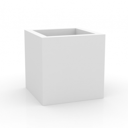 Ghivece/jardiniere gradina simple & cu iluminare LED - Ghiveci flori gradina forma cub LED Cube 80x80x80 cm, 41380A - Vondom