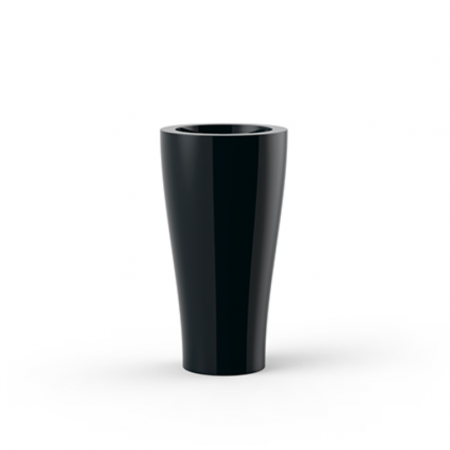Produse - Ghiveci flori inalt LED Curved Ø45x85 cm design modern, control smart optional, 42146A - Vondom