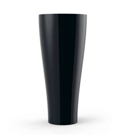 Ghivece/jardiniere gradina simple & cu iluminare LED - Ghiveci flori inalt LED Curved Ø80x180 cm design modern, control smart optional, 42180A - Vondom