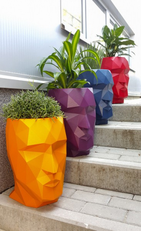 Ghiveci flori LED Adan Planter 49x68x70 cm, forma sculptura fata geometrica, 49060A - Vondom [9]