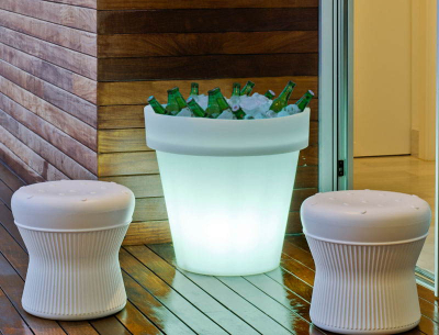 Ghiveci iluminare LED Rose 60x57 cm, design modern, LUMMG060OFNW - King [2]