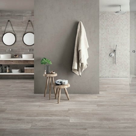 Gresie portelanata - gresie tip parchet 20x120 cm cabane shell