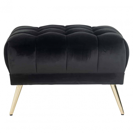 Hocker Huxley antraciet velvet (Quartz Antraciet 801), S5124 ANTRACIET VELVET - Richmond Interiors [1]