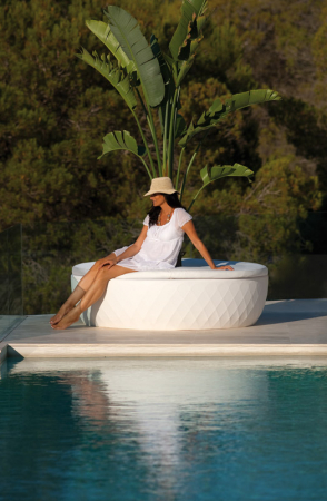 Insula rotunda LED Vases Island Ø178 cm cu ghiveci flori integrat, 47178A - Vondom [3]