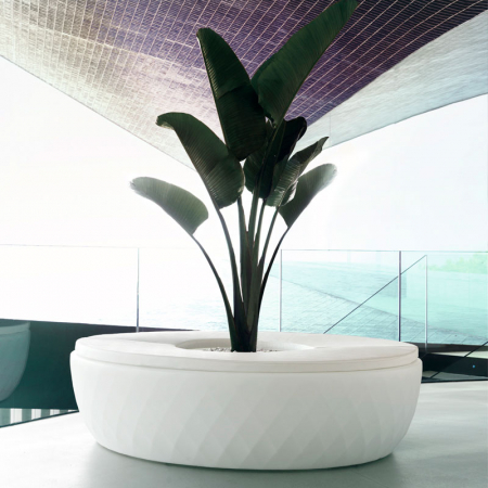 Insula rotunda LED Vases Island Ø178 cm cu ghiveci flori integrat, 47178A - Vondom [4]