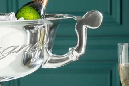 Răcitor de Șampanie Champagne 65x65x30 cm, Aluminiu Argintiu - Invicta Interior [5]