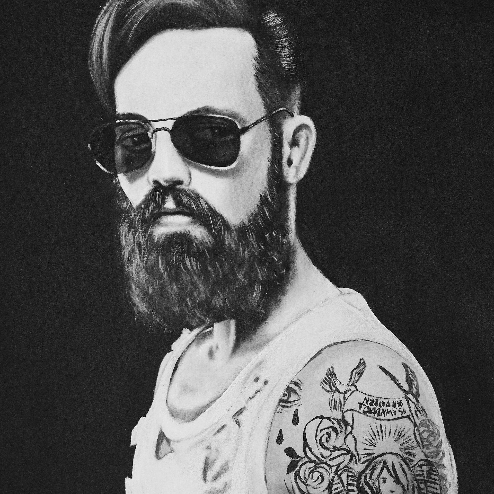 Jan Canvas, Alb, 120x4x120 cm - VicalHome 31045 [9]