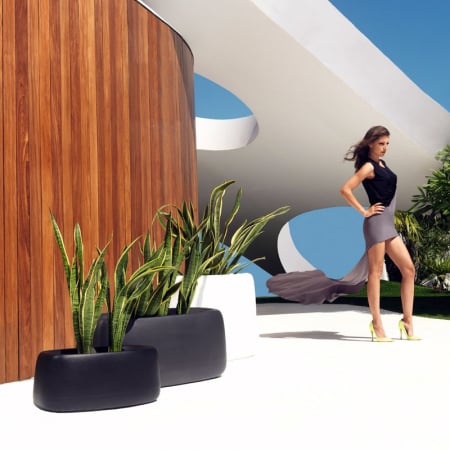 Jardiniera decorativa LED gradina Organic 75x37x57 cm, design modern, 42319A - Vondom [4]