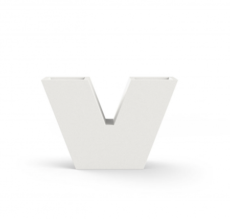 Jardiniera decorativa LED in forma de „V” Uve 120x40x80 cm, design modern premium, 43340A - Vondom [2]