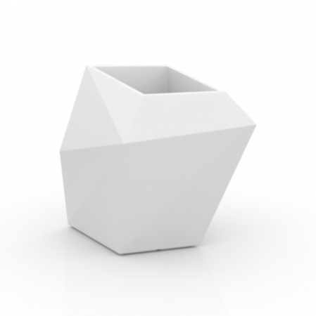 Ghivece/jardiniere gradina simple & cu iluminare LED - Jardiniera decorativa LED RGBW gradina/piscina Faz 66x55x70 cm, design modern, 54021A - Vondom