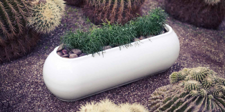 Jardiniera decorativa LED RGBW Pal 120x43x39 cm, cu control smart optional, 51024F - Vondom [5]