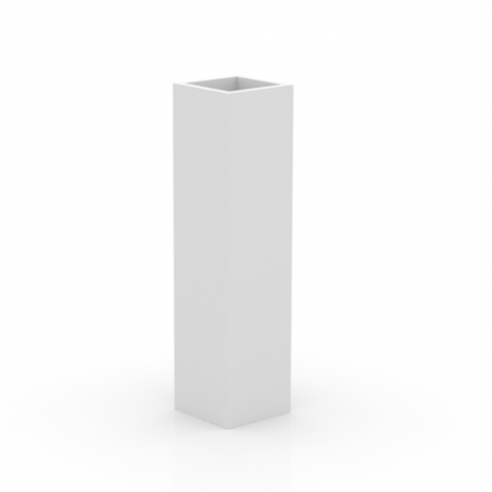 Ghivece/jardiniere gradina simple & cu iluminare LED - Jardiniera gradina forma inalta patrata LED Tower 25x25x100 cm, 44125A - Vondom