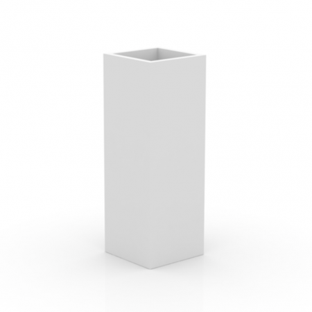 Ghivece/jardiniere gradina simple & cu iluminare LED - Jardiniera gradina forma inalta patrata LED Tower 35x35x100 cm, 44135A - Vondom