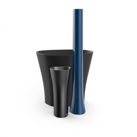 Jardiniera inalta decorativa gradina cu iluminare LED Bones 35x41x200 cm, design modern minimalist, 57001A - Vondom [2]