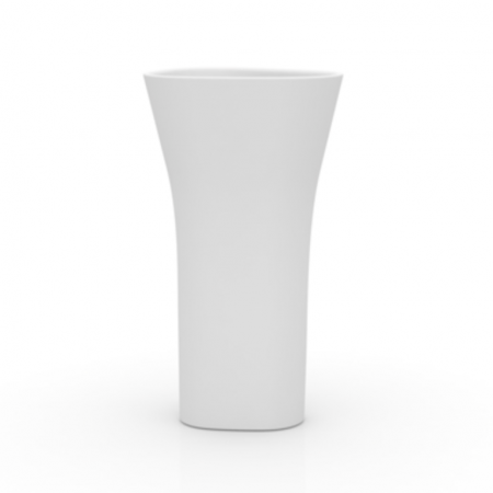 Ghivece/jardiniere gradina simple & cu iluminare LED - Jardiniera inalta decorativa gradina cu iluminare LED Bones 46x55x100 cm, design modern minimalist, 57003A - Vondom