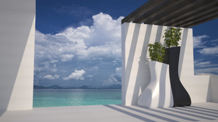 Jardiniera inalta decorativa LED Noma 71x70x175 cm, 45002A - Vondom [5]