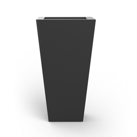 Produse - Jardiniera inalta patrata cu iluminare LED High Square Cone 55x55x100 cm, design minimalist, 41255A - Vondom