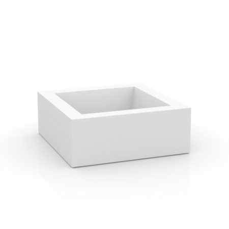 Produse - Jardiniera joasa LED Land 80x80x30 cm forma patrata, design modern, 43980A - Vondom