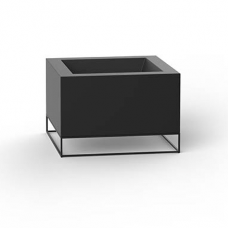 Produse - Jardiniera LED joasa cu picioare metalice Vela Land 60x60x40 cm, 54037A - Vondom