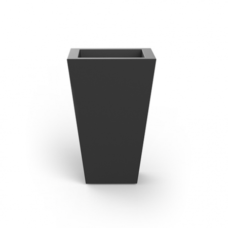 Produse - Jardiniera patrata LED High Square Cone 45x45x68 cm, design minimalist, 41245A - Vondom
