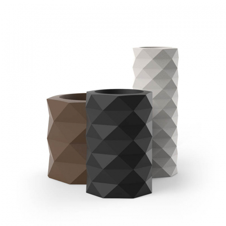 Jardiniera rotunda decorativa cu iluminare LED Marquis Ø30x86 cm, forme geometrice, 47084A - Vondom [3]