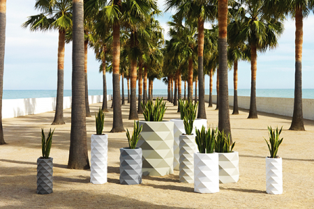 Jardiniera rotunda decorativa cu iluminare LED Marquis Ø80x100 cm, forme geometrice, 47085A - Vondom [5]