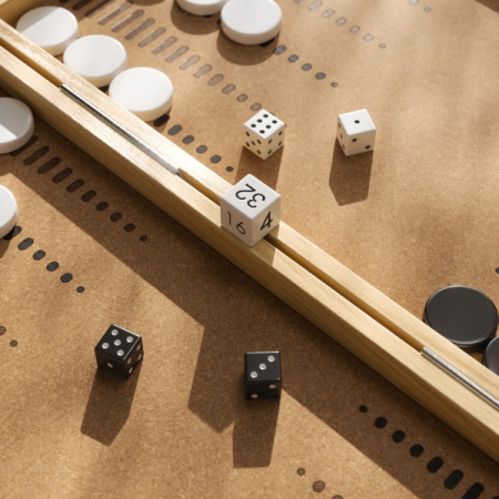 Joc Strategic Backgammon 24x5x37 cm, Lemn de Frasin - Umbra [11]
